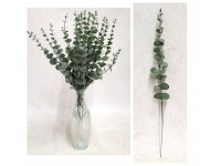 Gałązka EUKALIPTUS 38 cm ZIELONA omszona