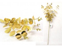 Gałązka EUKALIPTUS ZŁOTY 58 cm 4-ramienna