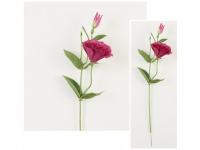 Gałązka EUSTOMA wys. 54 cm kwiat 9,5x6 cm - RÓŻOWA CIEMNA