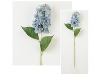 Gałązka HORTENSJA wys. 61 cm kwiat 16 cm - NIEBIESKA LAZUROWA