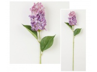 Gałązka HORTENSJA wys. 61 cm kwiat 16 cm - FIOLETOWA JASNA