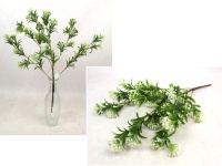 Gałązka KWIATKI DROBNE BIAŁE silikonowa wys. 50 cm, 6 łodyg