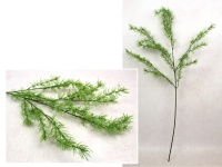 Gałązka MODRZEW silikonowy wys. 85 cm, 4 ramiona jasno ZIELONA