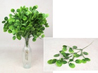 Gałązka ozdobna na piku EUKALIPTUS zielony cieniowany 37 cm - 1 szt