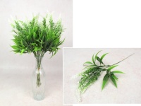 Gałązka ozdobna na piku LAWENDA biała 35 cm - 1 szt