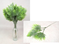 Gałązka ozdobna na piku PALMA (3 liście) 38 cm - 1 szt