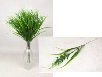 Gałązka ozdobna na piku TRAWA Z BIAŁYMI KŁOSAMI 44 cm - 1 szt