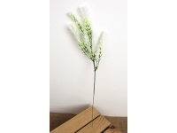 Gałązka ozdobna na piku WRZOS biały 37 cm - 1 szt