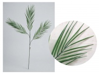 Gałązka PAPROĆ 3-ramiona, wys. 95 cm (1 liść 38x14 cm) - CIEMNO ZIELONA