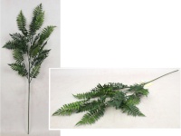 Gałązka PAPROĆ 4 ramiona, wys. 90 cm - CIEMNO-ZIELONA