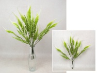 Gałązka PAPROĆ wys. 50 cm, 7 łodyg jasny KŁOS z białymi końcówkami