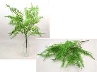 Gałązka PAPROĆ silikonowa wys. 60 cm, 6 łodyg ZIELONA jasna
