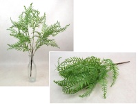 Gałązka PAPROĆ silikonowa wys. 60 cm, 6 łodyg ZIELONA ciemna