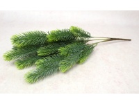 Gałązka silikonowa PE SOSNA szaro ZIELONA 4 łodygi 50 cm