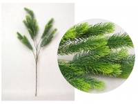 Gałązka silikonowa PE SOSNA 70 cm szaro zielona