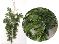 Gałązka silikonowa PE SOSNA zwis 80 cm ciemno ZIELONA