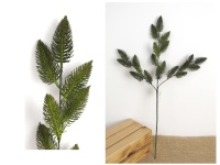 Gałązka SOSNA silikonowa wys. 64 cm, 3 ramienna CIEMNO ZIELONA