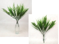 Gałązka TRAWA, PAPROĆ wys. 38 cm, 7 łodyg ZIELONA