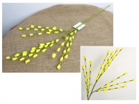 Gałązka z drobnymi kwiatkami wys. 70 cm (kwiat piankowy 2x1 cm) ŻÓŁTA