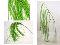 Gałązka, zwis TRAWA OZDOBNA silikonowa wys. 102 cm, 3 ramiona ZIELONA