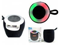 Głośnik bezprzewodowy na bluetooth ze światłem w kartonie 10x9x9 cm