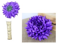 z Główka kwiatowa CHRYZANTEMA BOMBA 19x8 cm FIOLETOWA