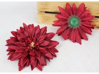 Główka kwiatowa DALIA 17 cm BORDOWA