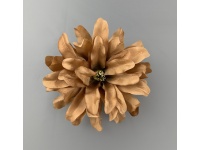 Główka kwiatowa DALIA średnica kwiatu 15 cm BRĄZOWA