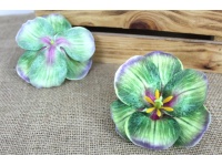 Główka kwiatowa HIBISKUS 3D 13 cm ZIELONY