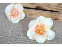 Główka kwiatowa HIBISKUS 3D 13 cm BRZOSKWINIOWY