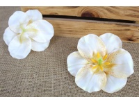 Główka kwiatowa HIBISKUS 3D 13 cm ECRU