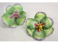 Główka kwiatowa HIBISKUS 3D 13 cm ZIELONY