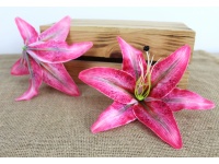 Główka kwiatowa LILIA 3D 20 cm RÓŻOWA