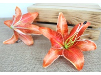 Główka kwiatowa LILIA 3D 20 cm POMARAŃCZOWA