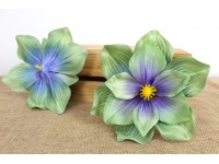 Główka kwiatowa MAGNOLIA 3D 21 cm ZIELONA CIENIOWANA
