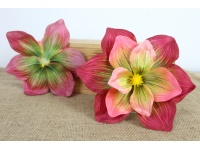 Główka kwiatowa MAGNOLIA 3D 21 cm CZERWONA CIENIOWANA