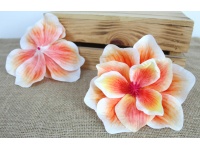 Główka kwiatowa MAGNOLIA 3D 18 cm POMARAŃCZOWA