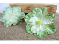 Główka kwiatowa MAGNOLIA 3D 16 cm ZIELONA