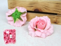 Główka kwiatowa RÓŻA 12x6 cm jasno RÓŻOWA - 1 szt
