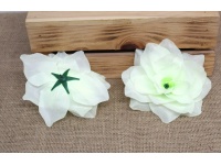 Główka kwiatowa RÓŻA 13x6 cm LIMONKOWA - 1 szt