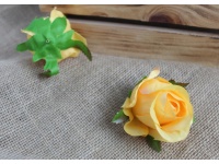 Główka kwiatowa RÓŻA 8x7 cm POMARAŃCZOWA