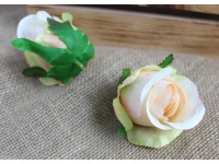 Główka kwiatowa RÓŻA 8x7 cm JASNO RÓŻOWA cieniowana