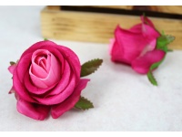 Główka kwiatowa RÓŻA 8x8 cm RÓŻOWA