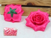 Główka RÓŻA 10x5 cm ciemno RÓŻOWA - 1 szt