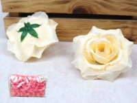 Główka RÓŻA 10x5 cm ŁOSOSIOWY - 1 szt