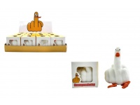 Gniotek antystresowy GĘŚ Duck You 11x6,5x6 cm BIAŁA - 1 szt
