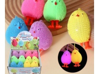 Gniotek antystresowy KURCZAK 10x10 cm mix kolor - 1 szt