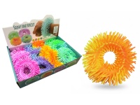 Gniotek bransoletka LED neonowa JEŻYK 12 cm mix kolor - 1 szt