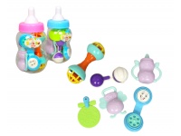 Grzechotki w plastikowej butelce 26x13 cm - 6 el. mix