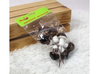 Grzybki styropianowe, dekoracyjne wys. 13 cm na piku BRĄZOWE - kpl 6 szt w folii